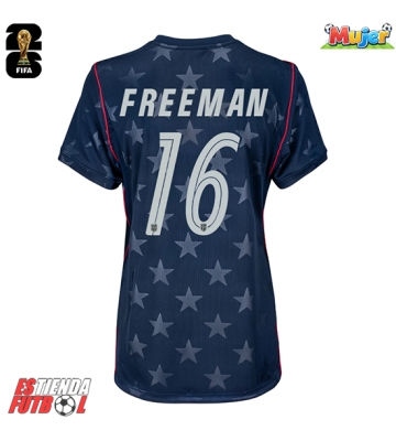 Estados Unidos Alex Freeman #16 Segunda Equipación Mujer Mundial 2026 Manga Corta